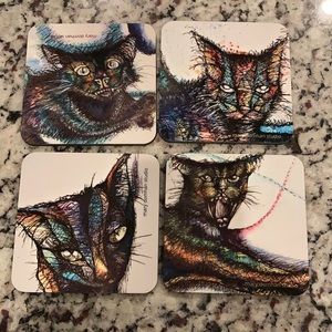 Feline coasters